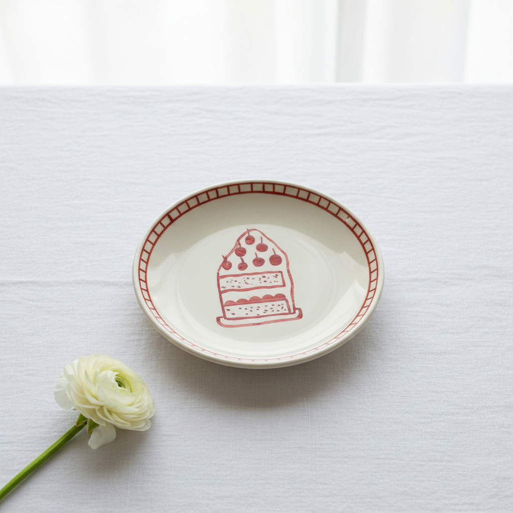 Ceramic Dessert Plates Editorial