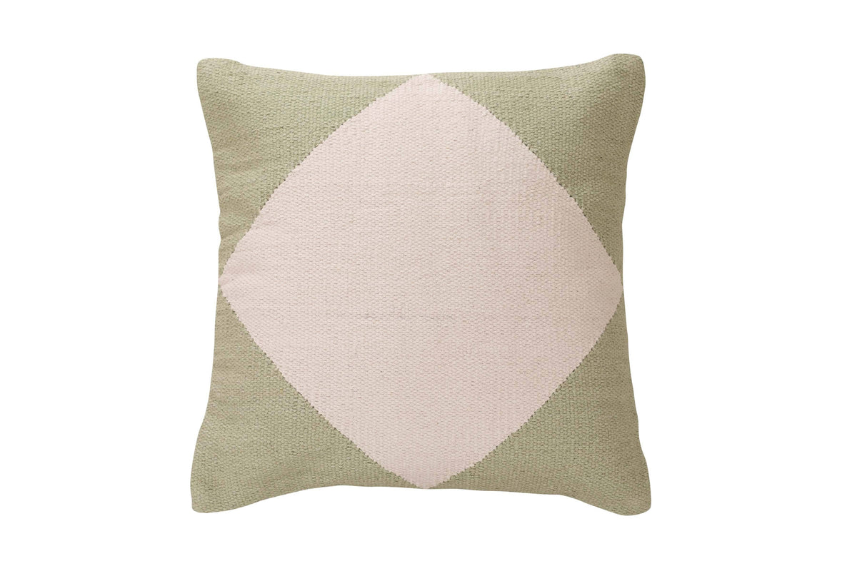 Diamond Accent Pillow, Sage inch | CUSHION COVER ONLY - Casa Amarosa