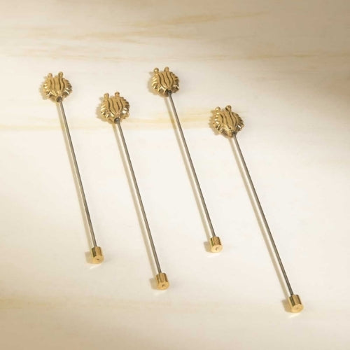 Aphim Pod Stirrer (Set of 4) 1x1x7.5 Inches