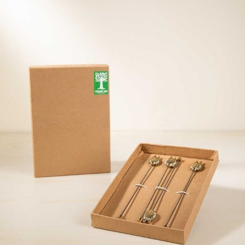 Aphim Pod Stirrer (Set of 4) 1x1x7.5 Inches