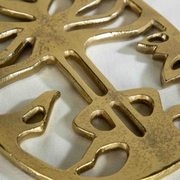 Freedom Tree Trivet (Gold) 8.5x6x0.5 Inches
