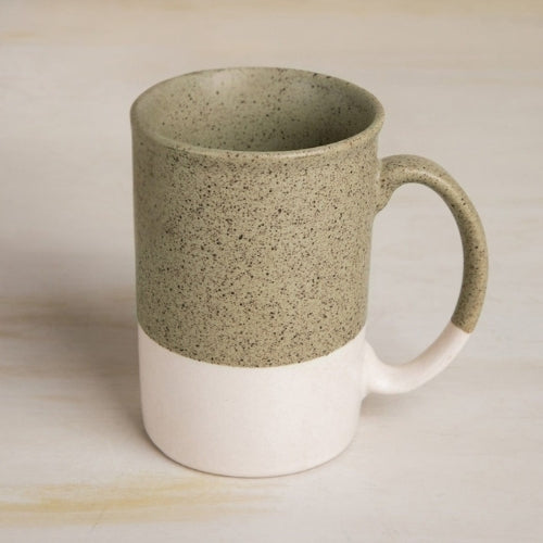 Studio Naturals Herb Green Lidded Coffee Mug 3x3x3.5 Inches