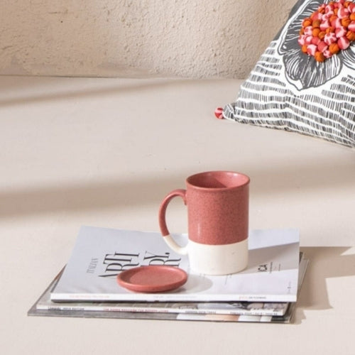 Studio Naturals Red Pepper Lidded Coffee Mug 3x3x3.5 Inches