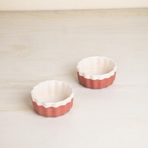 Studio Naturals Red Pepper Ramekin (Set Of 2) 3.7x3.7x1.5 Inches