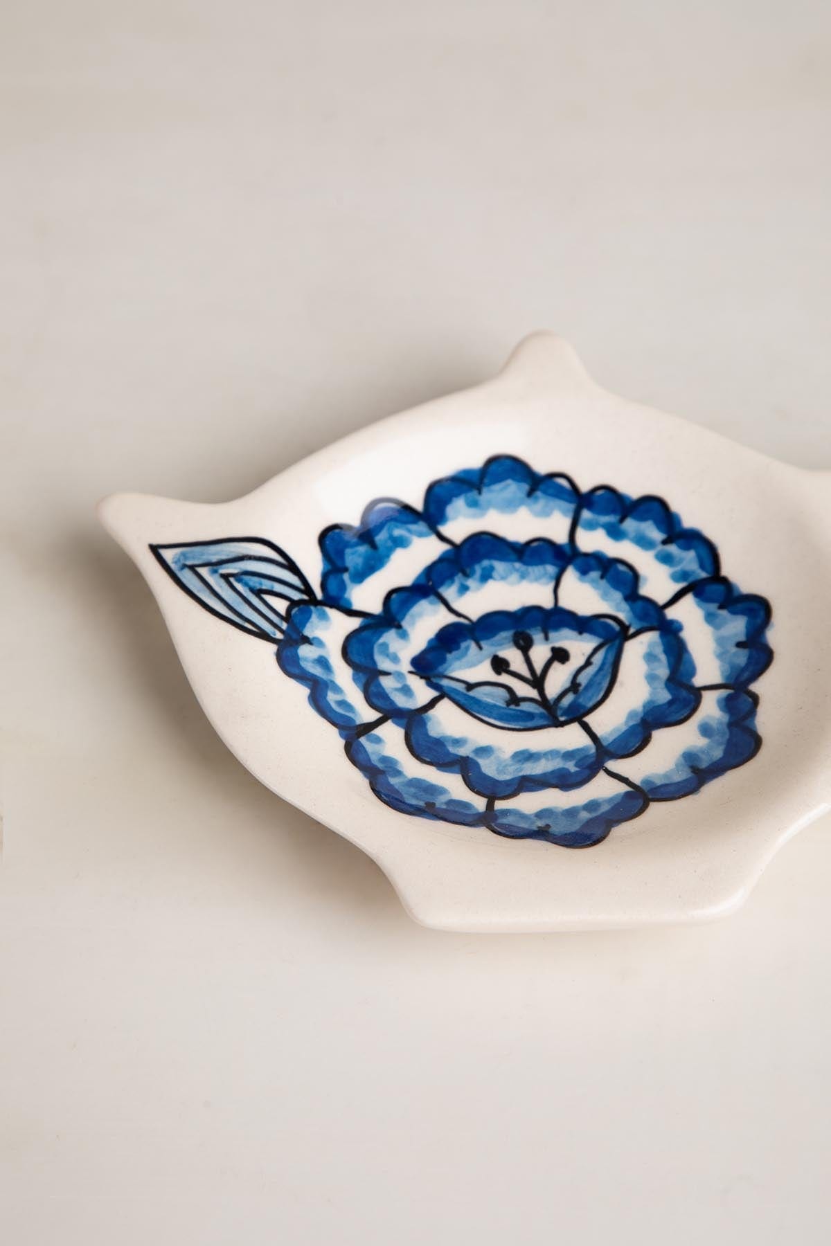 Damask Tea Set Thinggy (Set Of 2) - 5x4x0.5 Inches