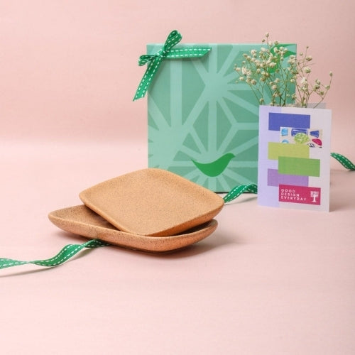 Studio Naturals Butter Yellow Rectangle Palette (Set Of 2) - 6x3.5x1 Inches