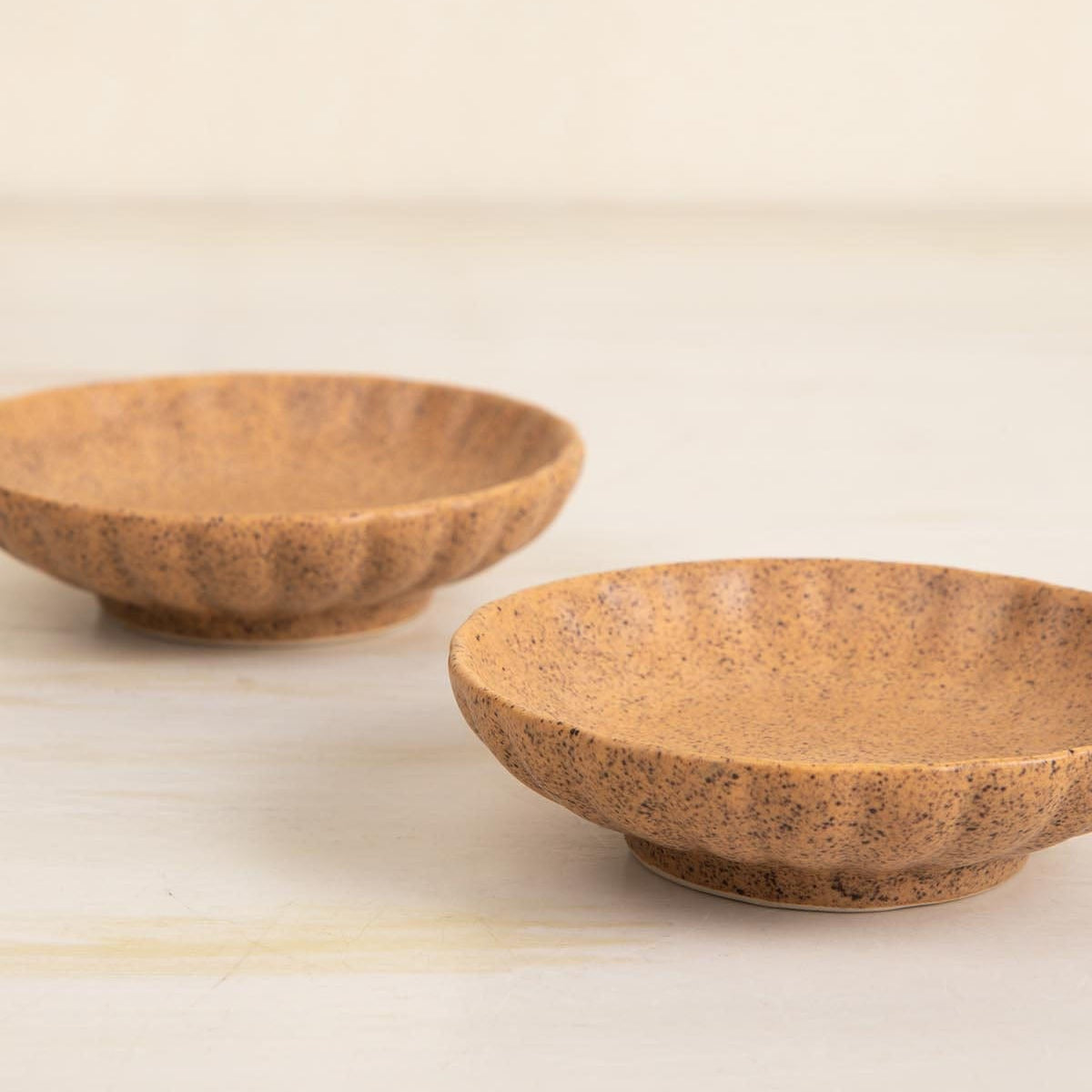 Studio Naturals Butter Yellow Trinket Dish (Set Of 2) - 4x4x1 Inches