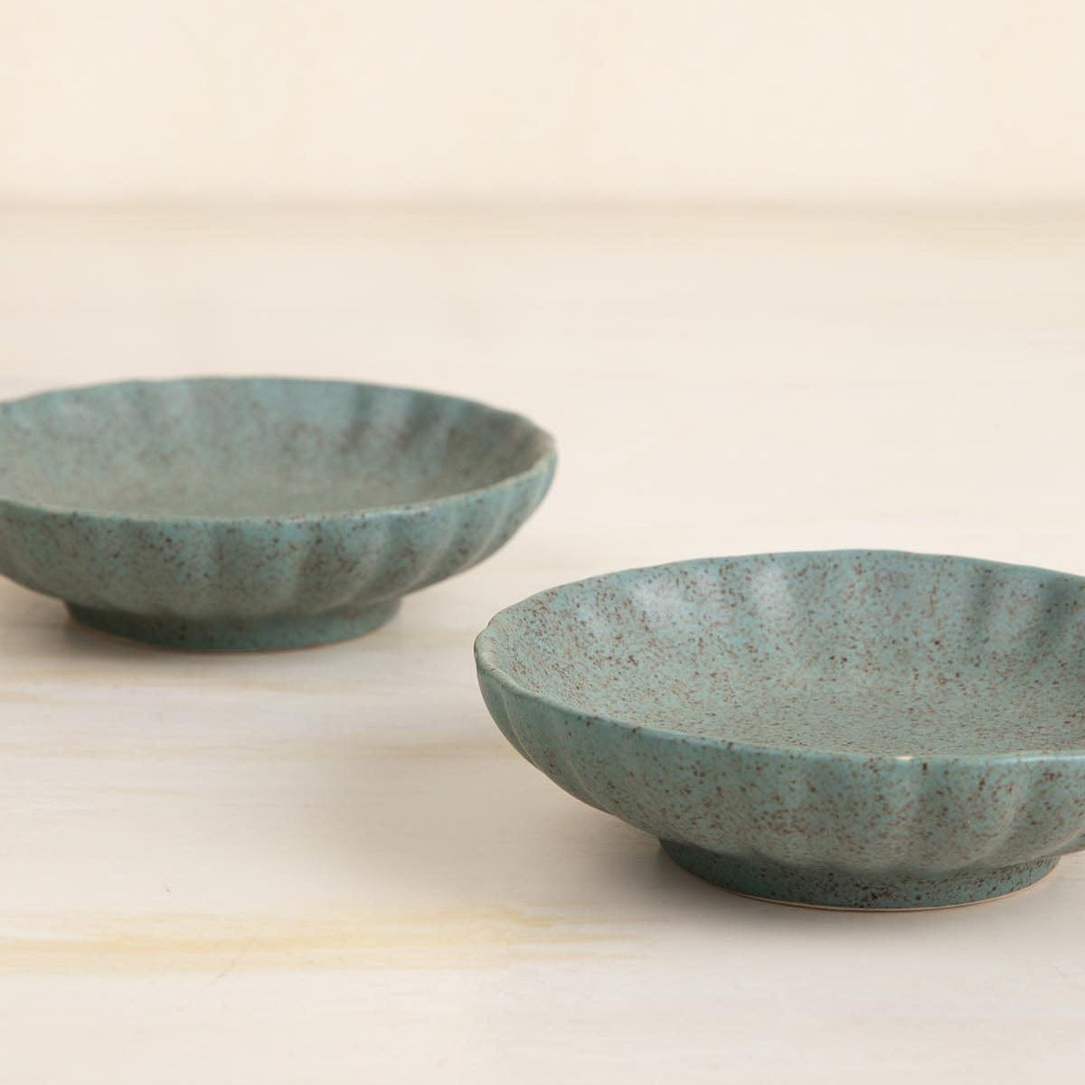 Studio Naturals Berry Blue Trinket Dish (Set Of 2) - 4x4x1 Inches