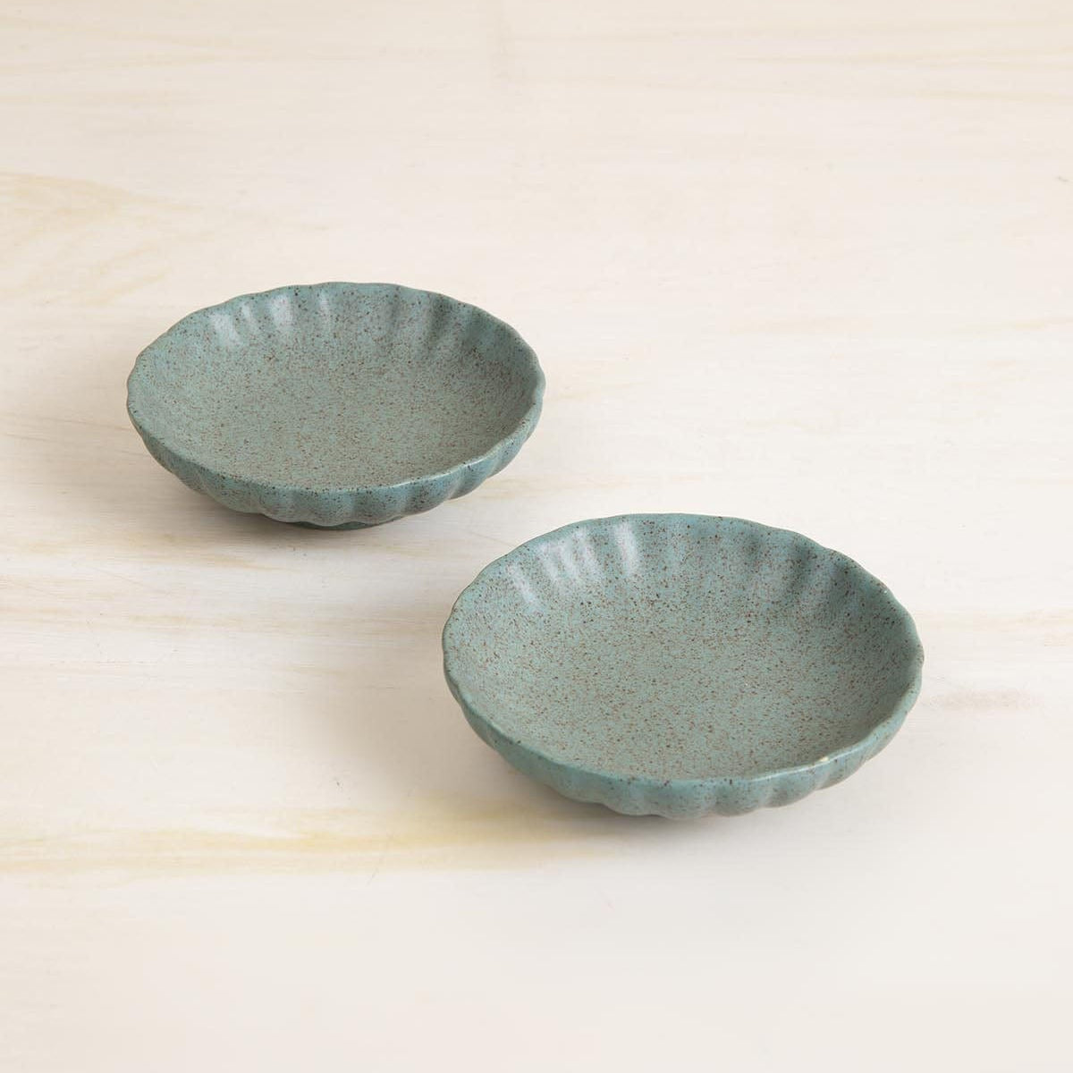 Studio Naturals Berry Blue Trinket Dish (Set Of 2) - 4x4x1 Inches