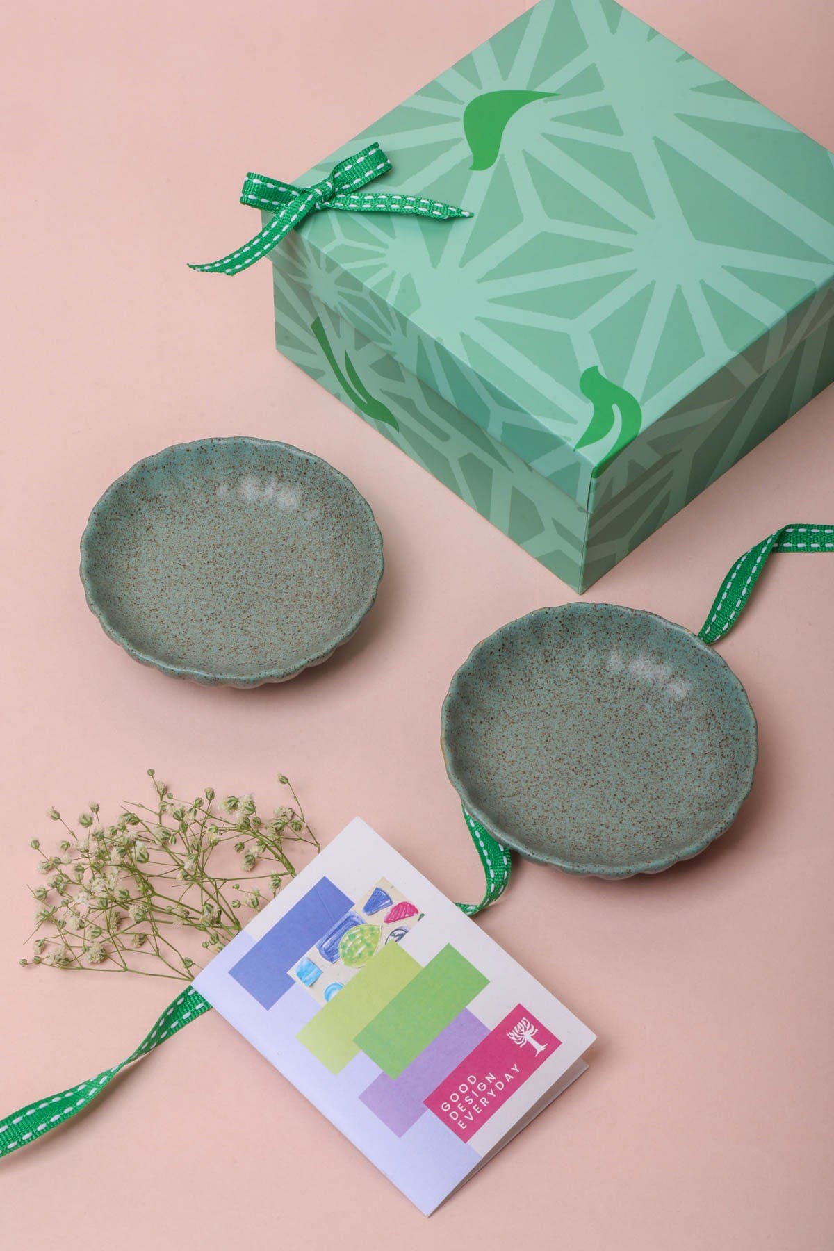 Studio Naturals Berry Blue Trinket Dish (Set Of 2) - 4x4x1 Inches