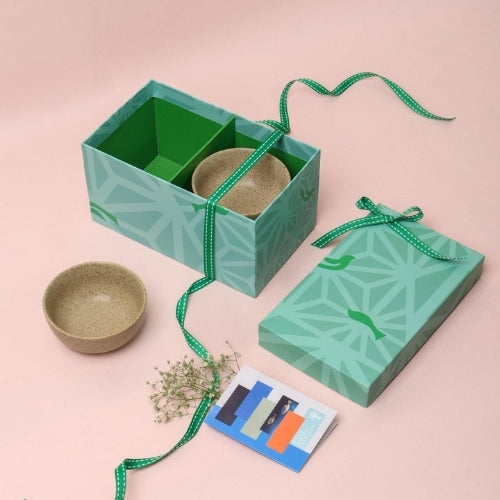 Studio Naturals Herb Green Bowl (Set Of 2) 4x4x2 Inches