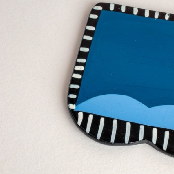 The Plump Cobalt Blue Coaster (Set Of 4) 4x4x0.2 Inches