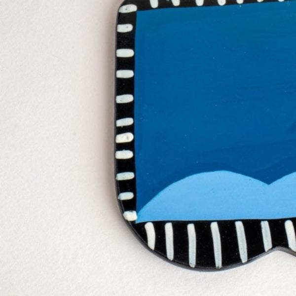 The Plump Cobalt Blue Coaster (Set Of 4) 4x4x0.2 Inches