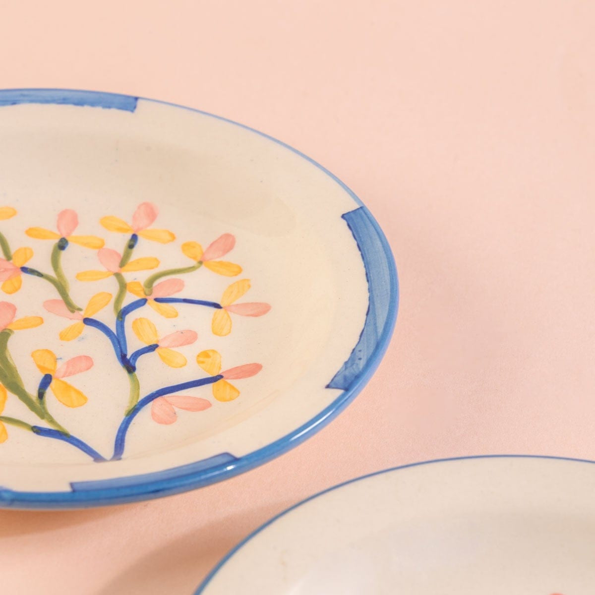 Keora Ceramic Tapas Plate (Set of 2) - 6x6x0.9 Inches