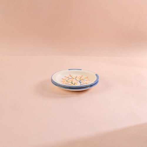 Keora Ceramic Tapas Plate (Set of 2) - 6x6x0.9 Inches
