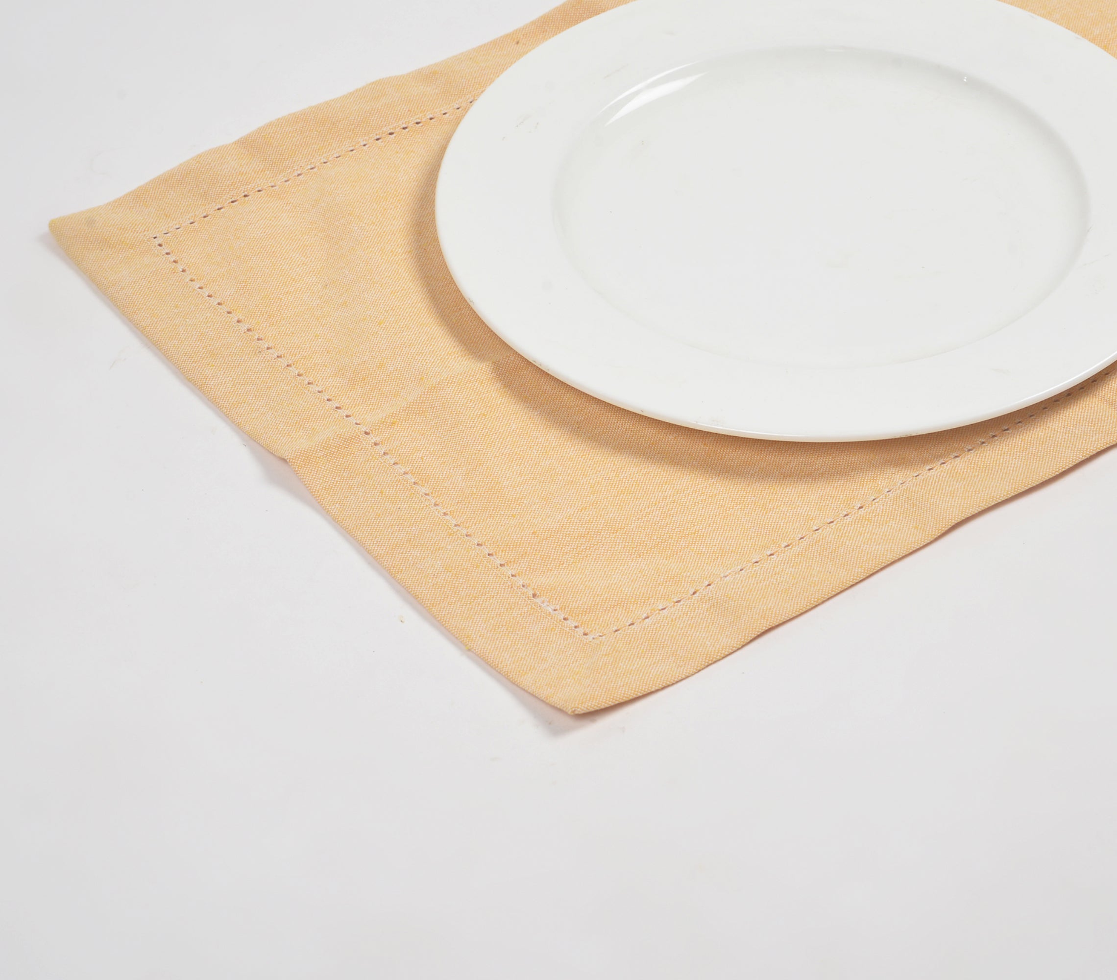 Solid Wheaten Cotton Chambray Placemats (set of 6)- 2 SETS