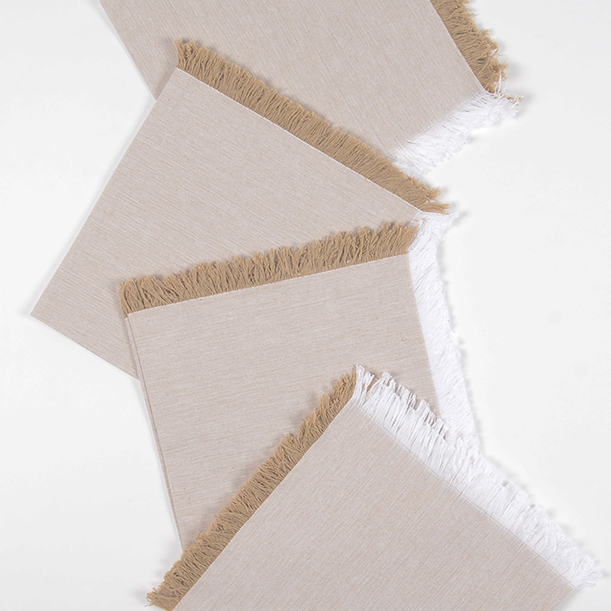 Wheaten Cotton Table Napkins (Set of 4), 18 Inch- 2 SETS