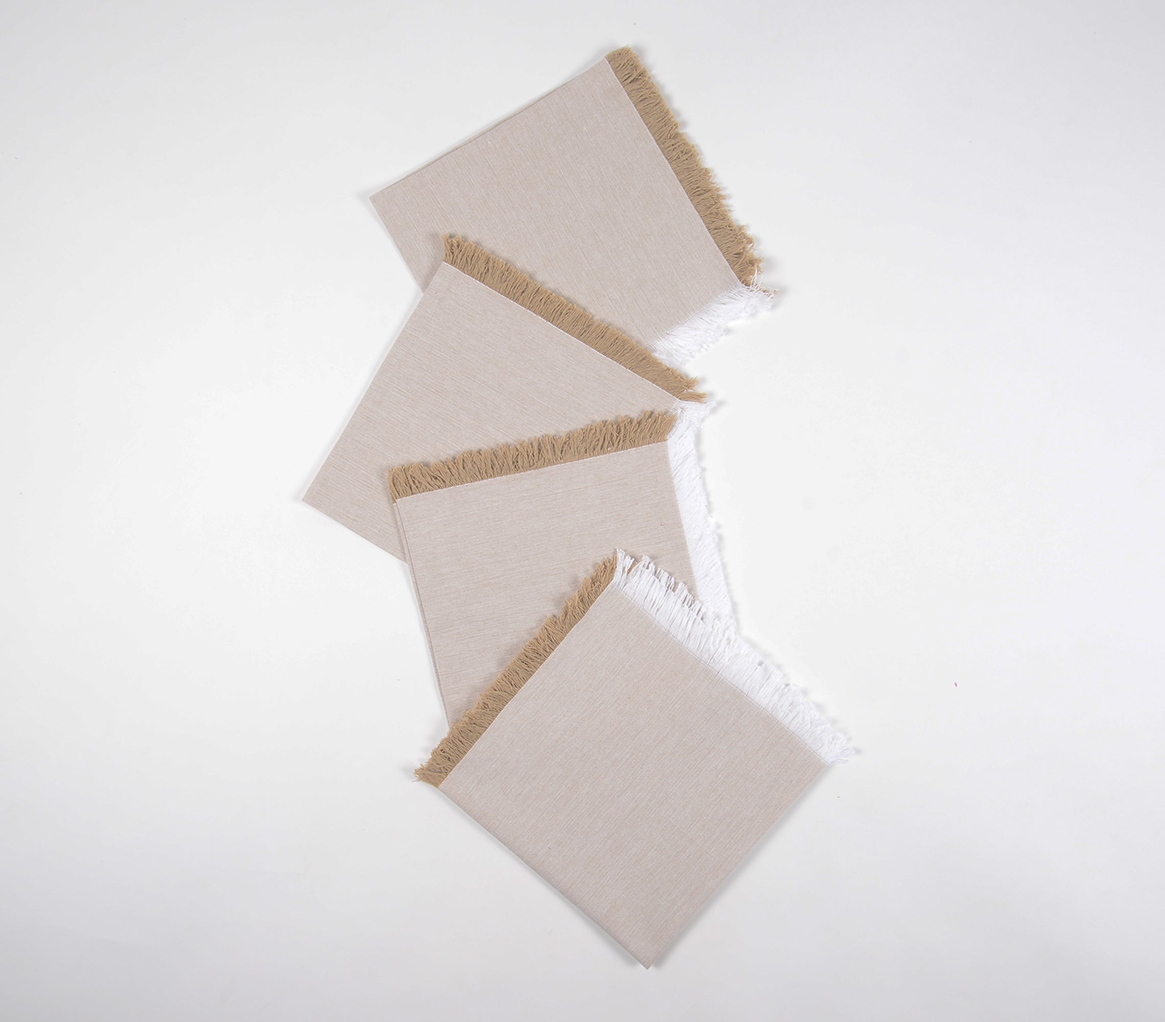 Wheaten Cotton Table Napkins (Set of 4), 18 Inch- 2 SETS