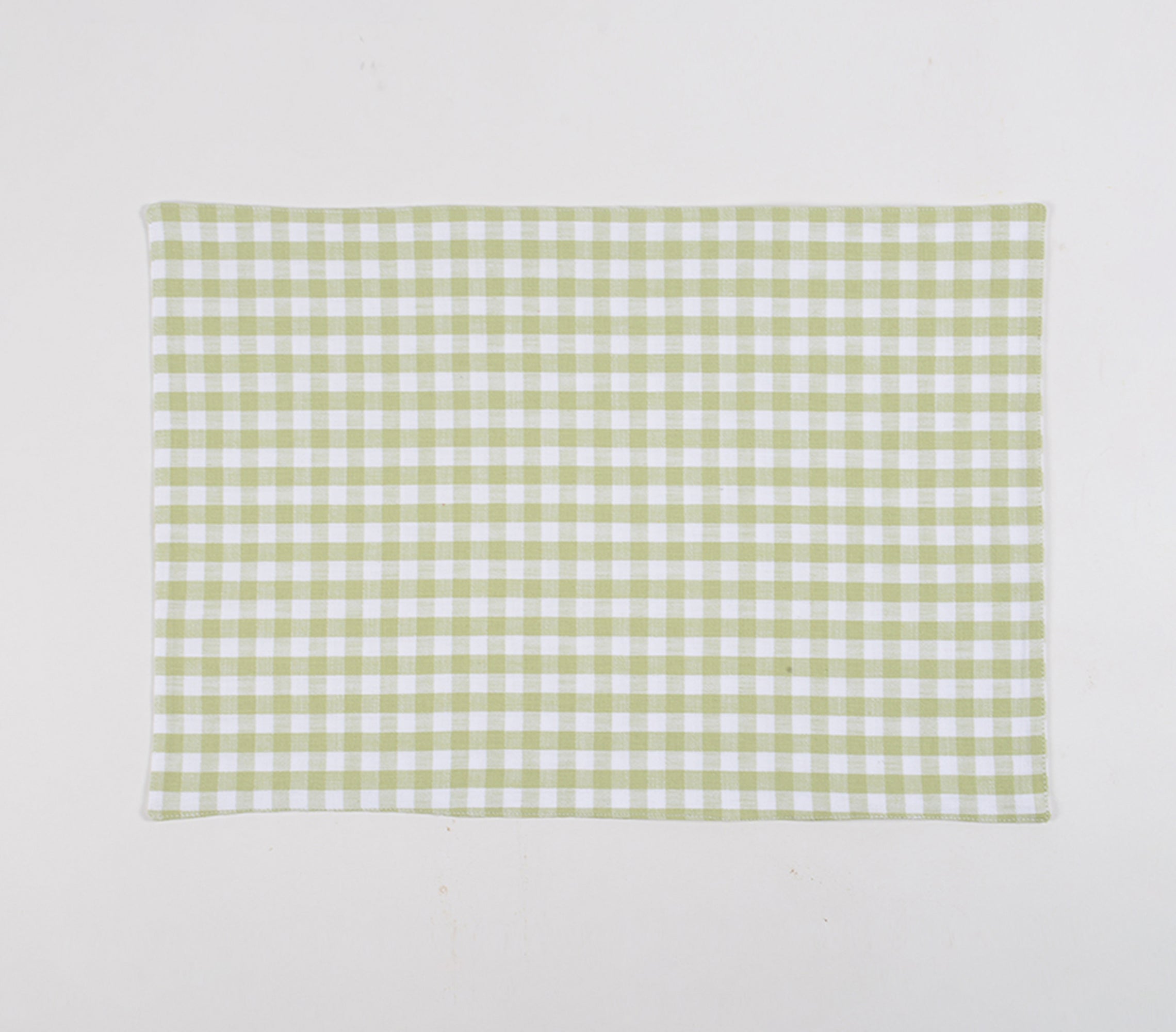 Mini Checkered Cotton Placemats (set of 4), 19 x 13 Inch