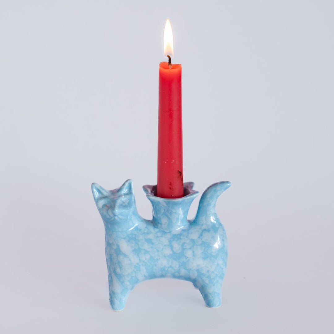 Kit Kat Ceramic Candle Holders - Set of 2