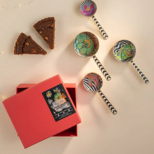 Magic Blooms Steel Measuring Cup Set 4x4x7.5 Inches