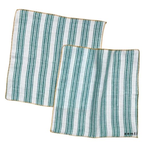 Slub Cotton Still Fields Kerchief 10x10 Inches (Set of 4)