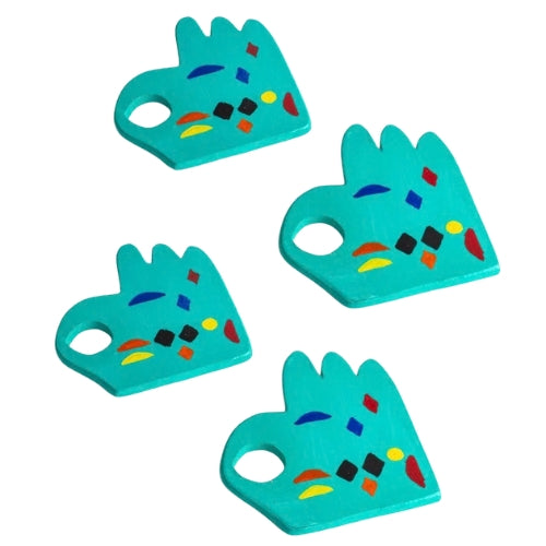 Okey Doke Mint Coaster (Set Of 4) 4x4x0.2 Inches