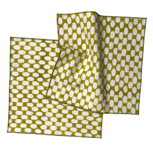 Slub Cotton Snug Swirls Kerchief 10x10 Inches (Set of 4)