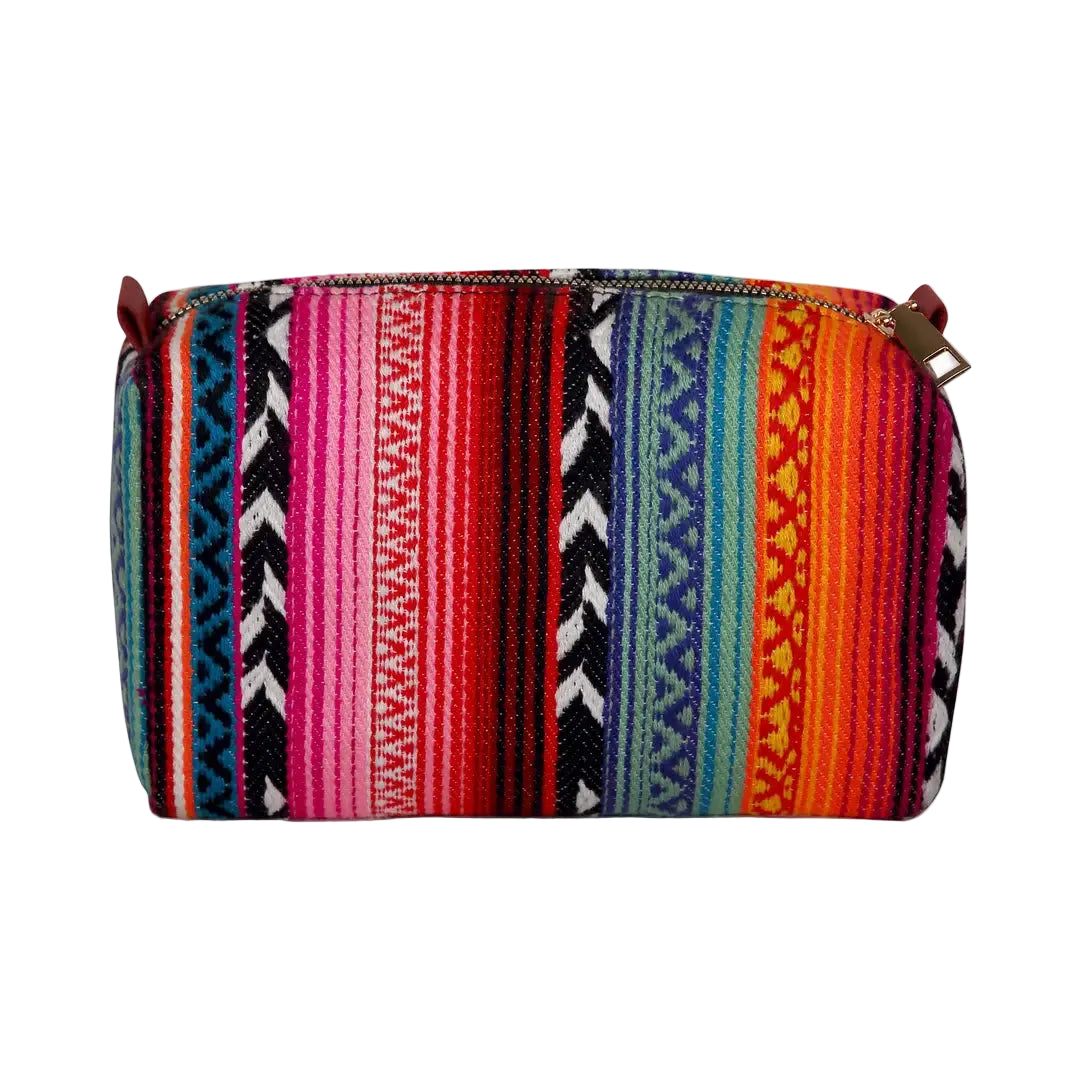 Southwestern-Inspired Travel Beauty Pouch, 8 x 3 x 5 inch