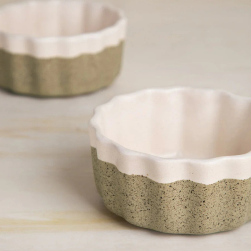 Studio Naturals Herb Green Ramekin (Set Of 2) 3.7x3.7x1.5 Inches