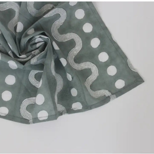 Sustainable Table Napkin (Set of 4)- Grey and White