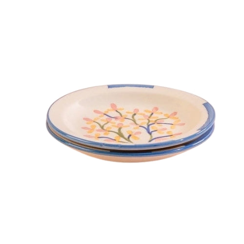 Keora Ceramic Tapas Plate (Set of 2) - 6x6x0.9 Inches