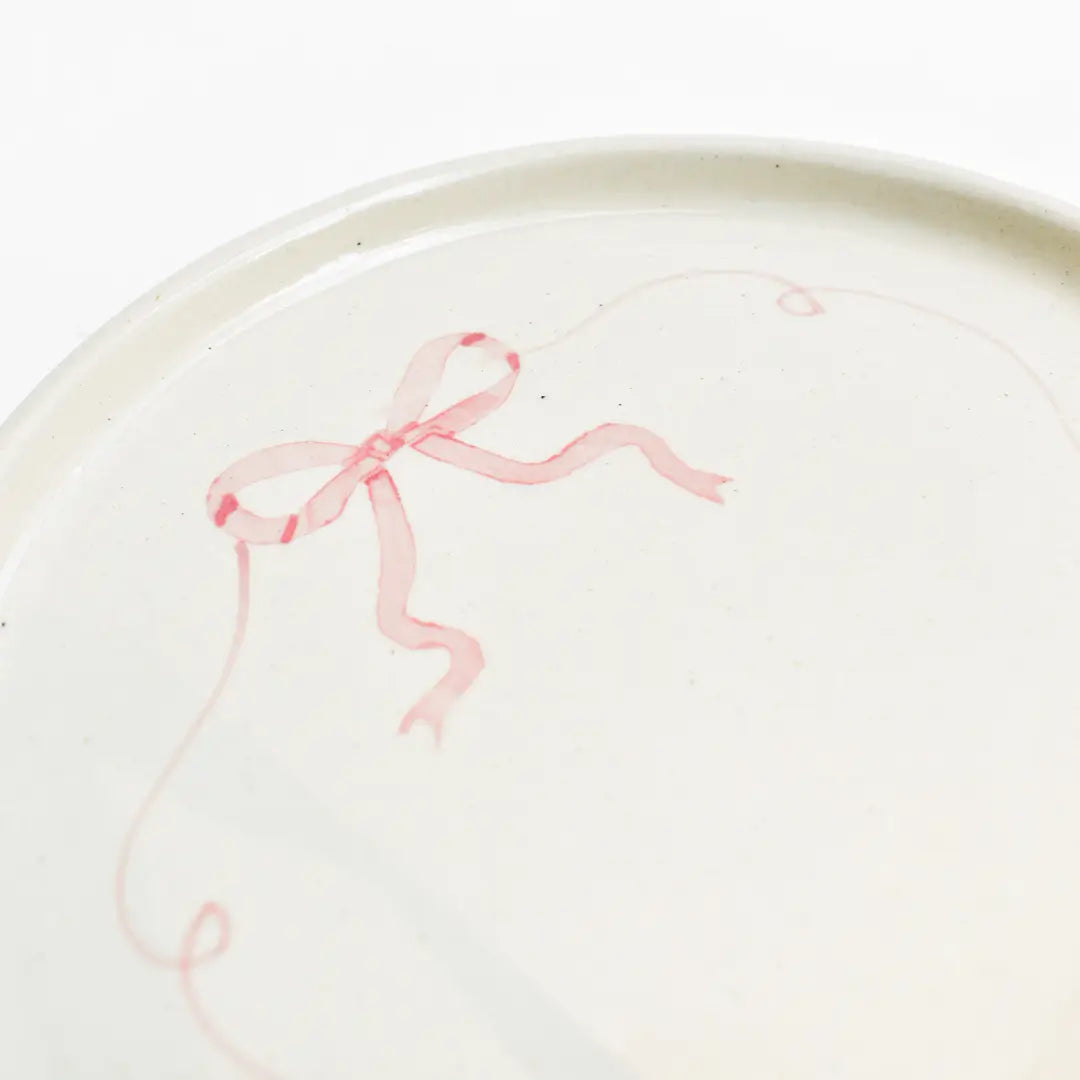 Ceramic platter - Bow, 7 Inches (Set of 2)