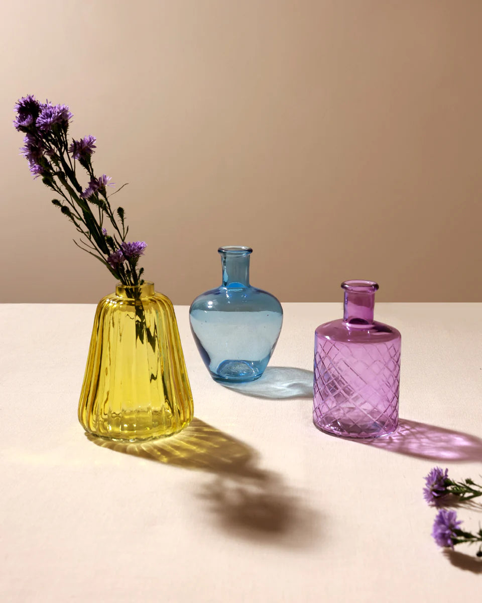 Bud Beauties - Set of 3 Glass Bud Vases