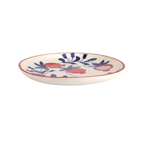 Indian Anaar plate, Red- 7x1 Inches (Set of 4)