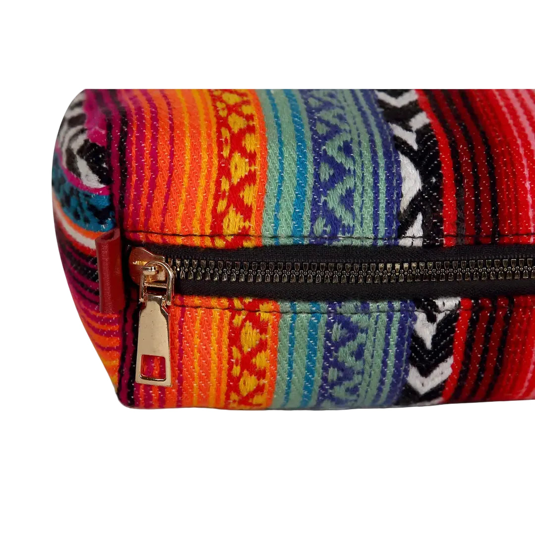 Southwestern-Inspired Travel Beauty Pouch, 8 x 3 x 5 inch