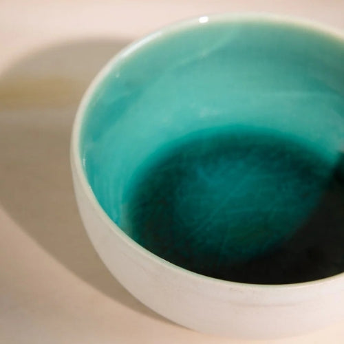 Midori Handcrafted Ceramic Mixer Bowl - Set Of 2 - 5x5x2.5 Inches