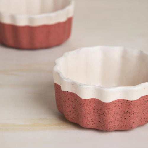 Studio Naturals Red Pepper Ramekin (Set Of 2) 3.7x3.7x1.5 Inches