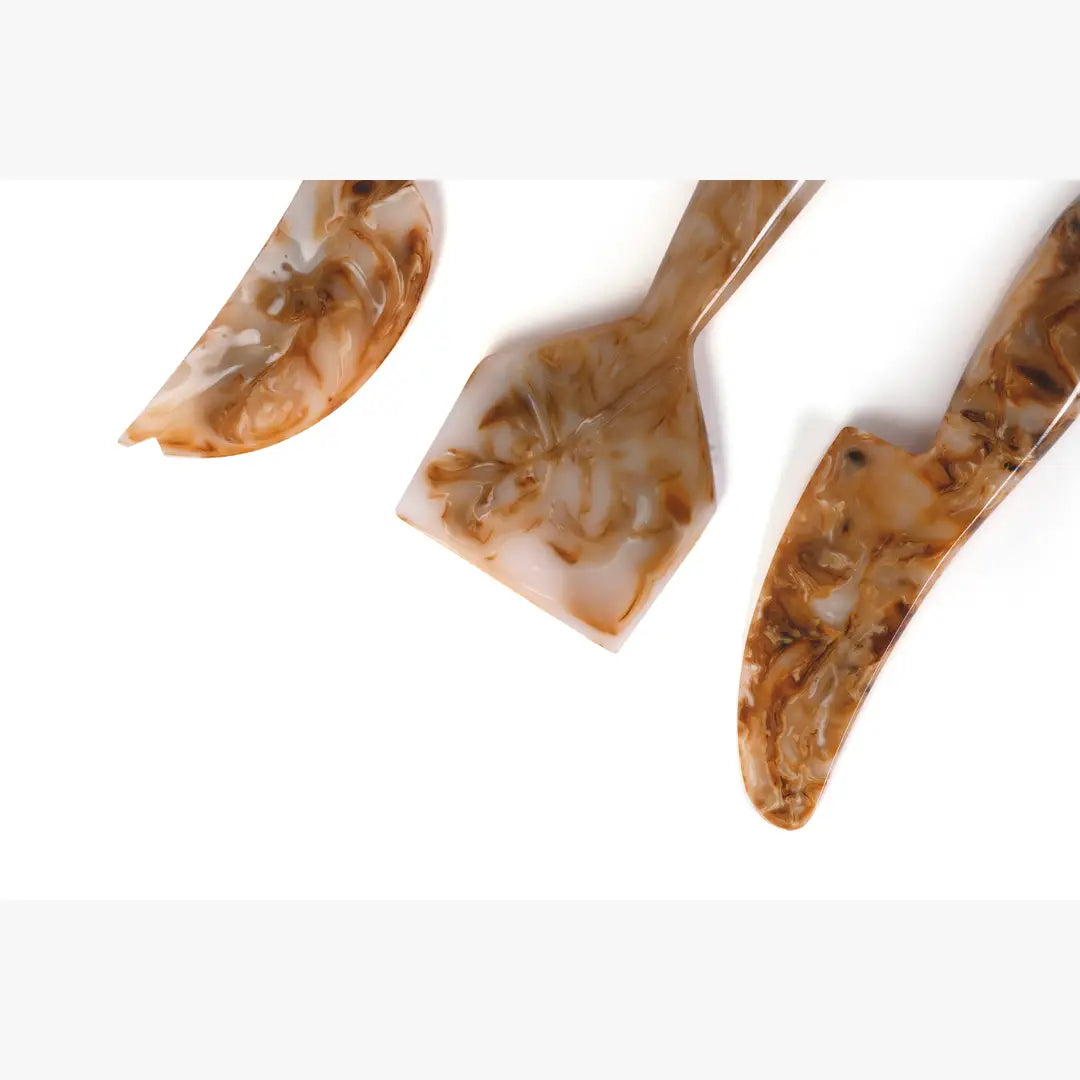 Resin Cheese Knife, Brown (Set of 3) - 6 Inches