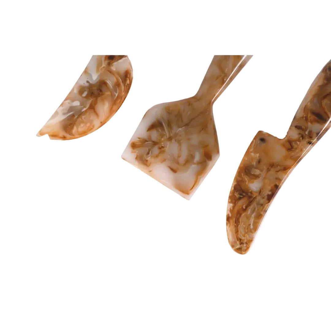 Resin Cheese Knife, Brown (Set of 3) - 6 Inches