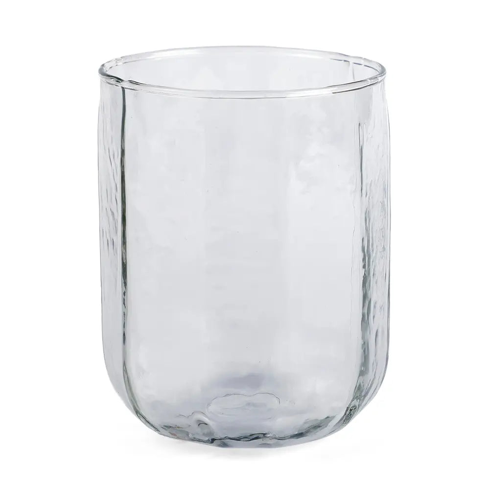 Hammered Glass Water Pitcher and Tumbler Set (Set of 3)