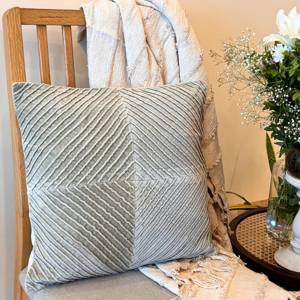 Palm Ridge Cushion Cover - 16 x 16 Inches