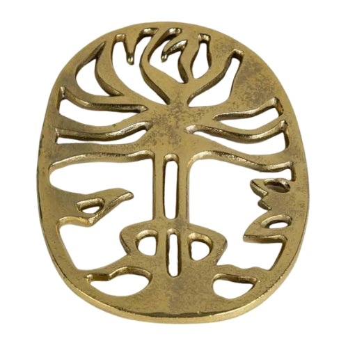 Freedom Tree Trivet (Gold) 8.5x6x0.5 Inches