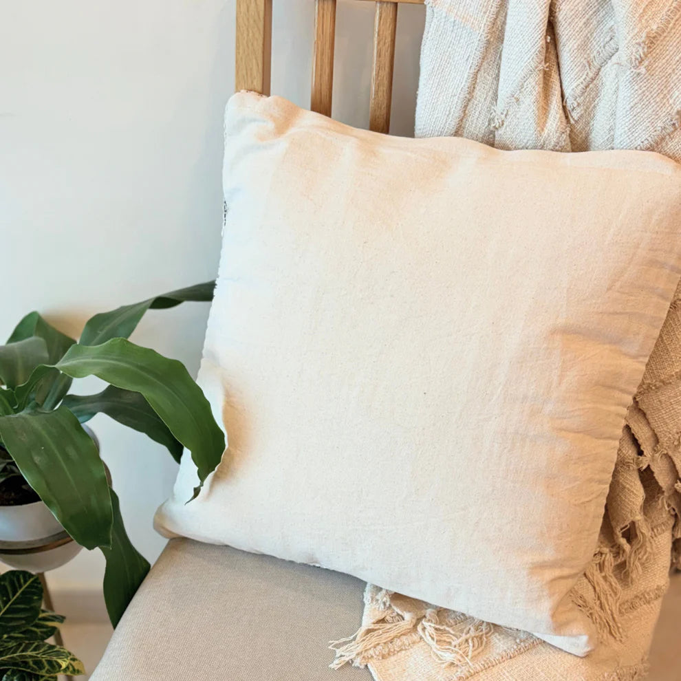 Loom Grid Cushion Cover - 18 x 18 Inches