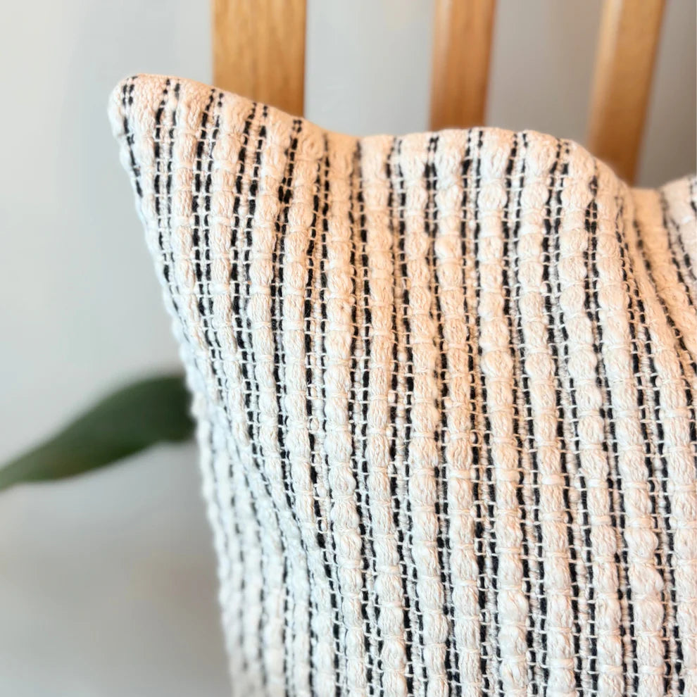 Loom Grid Cushion Cover - 18 x 18 Inches