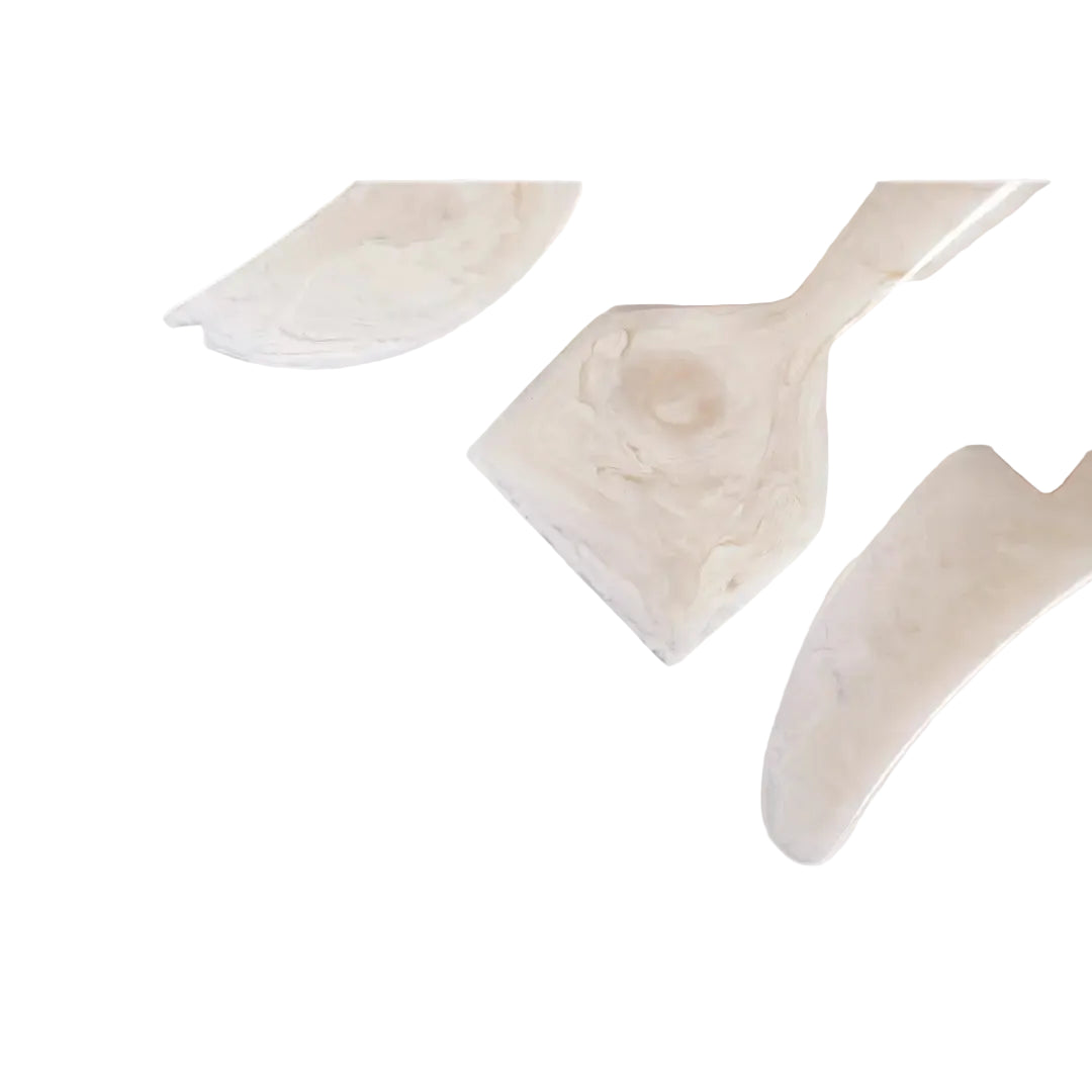 Resin Cheese Knife, Vanilla (Set of 3) - 6 Inches