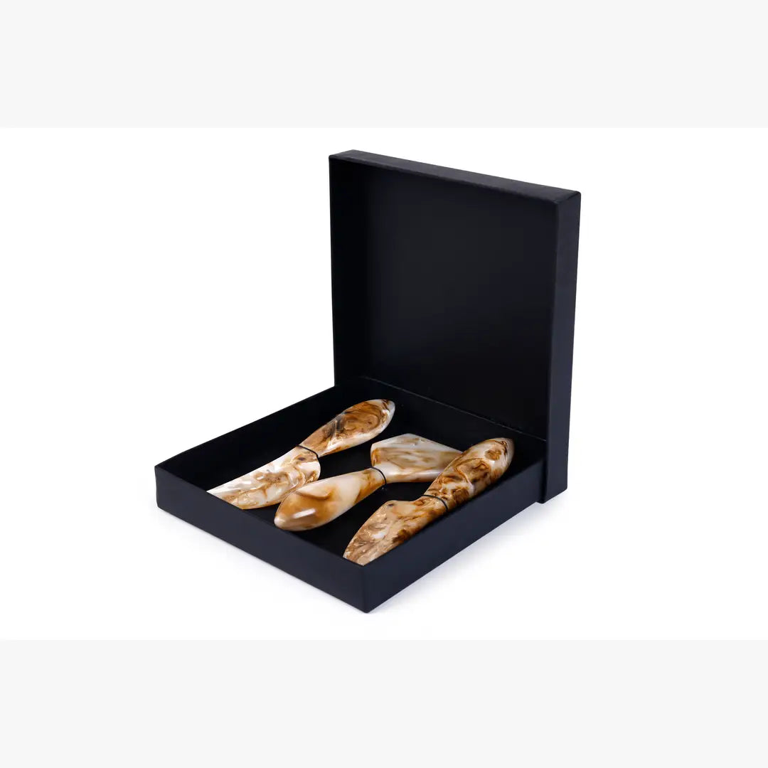 Resin Cheese Knife, Brown (Set of 3) - 6 Inches