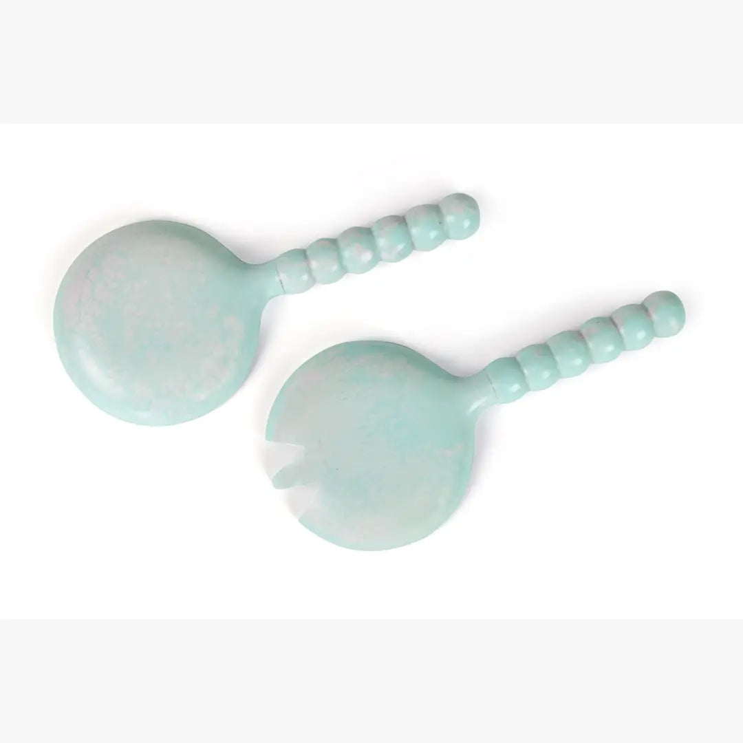 Resin Salad Server-Blue (Set of 2), 4.10 x 8.75 inches