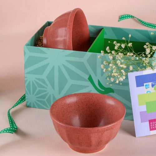 Studio Naturals Red Pepper Mixer Bowl (Set Of 2) 4.5x4.5x2.4 Inches