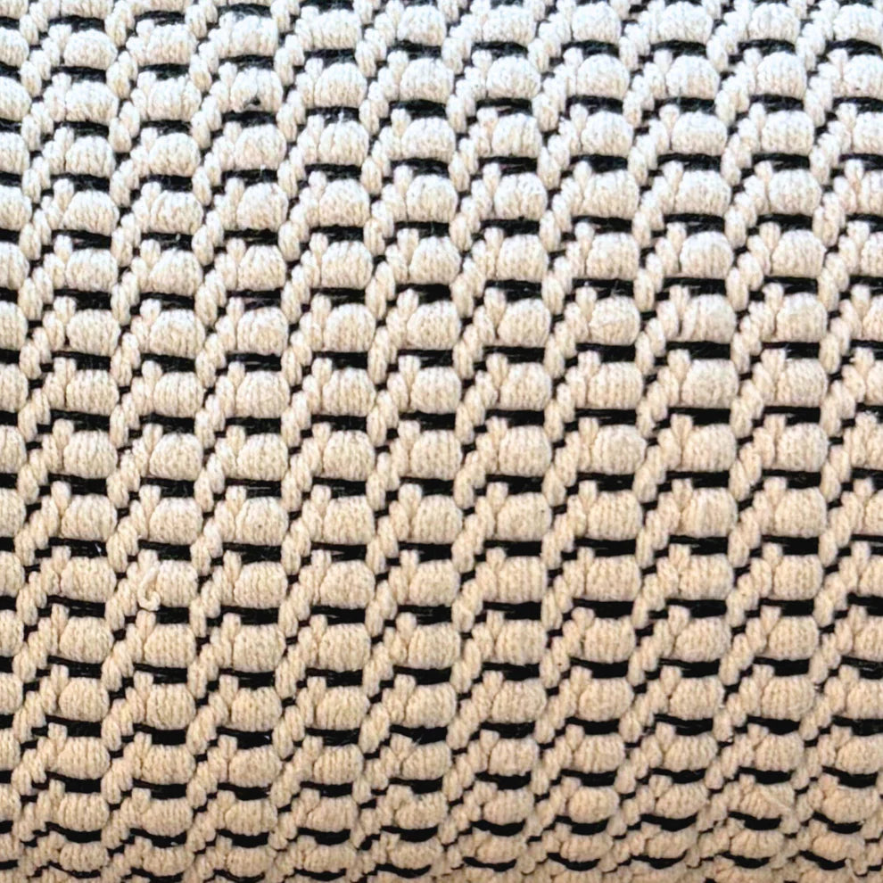 Braided Oblong Cushion Cover - 12 x 20 Inches